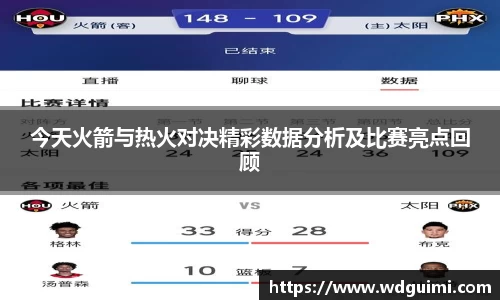 今天火箭与热火对决精彩数据分析及比赛亮点回顾